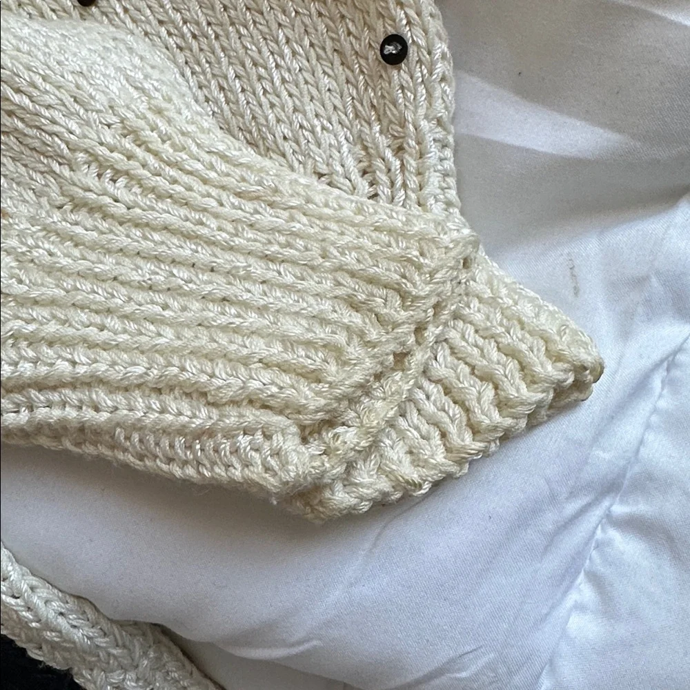 Vintage Nannell Black Cream Sweater Embellishments - Picture 11 of 11